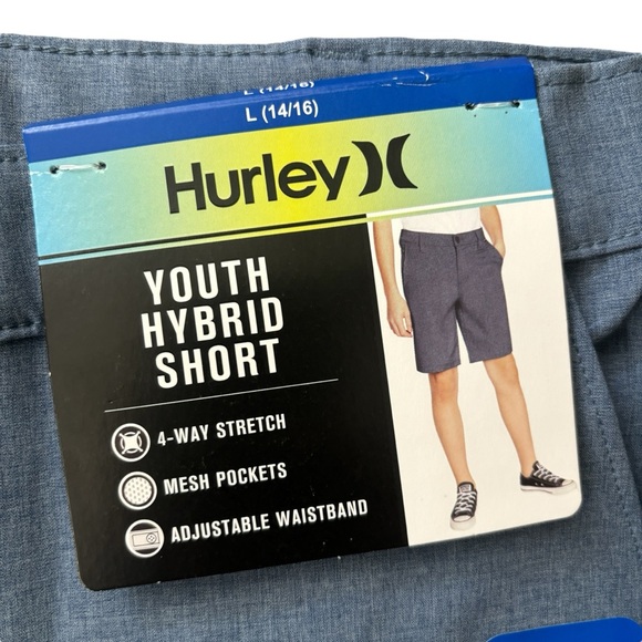 Hurley NWT Youth Hybrid Shorts in Midnight Navy Large 14-16 - Picture 9 of 11